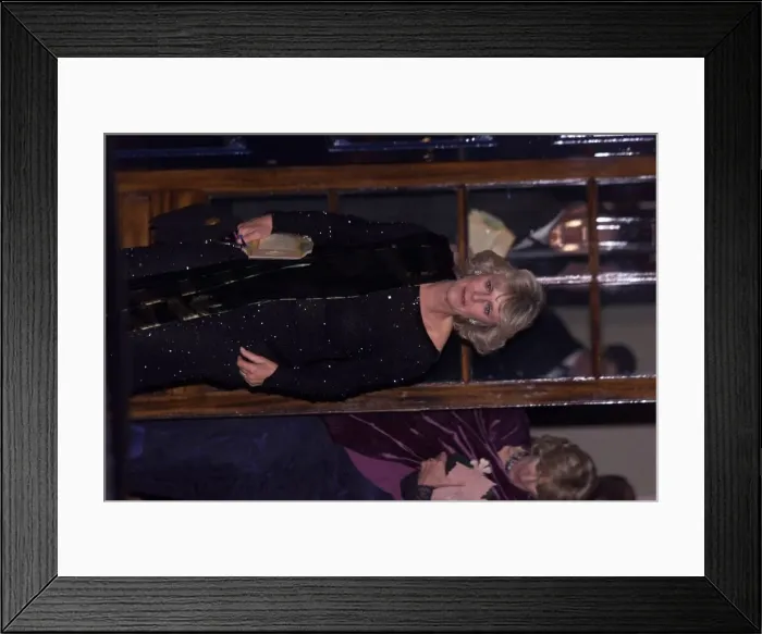 Framed Print : Camilla Parker Bowles at the 50th Birthday Nov 1998 of Prince Charles arriving