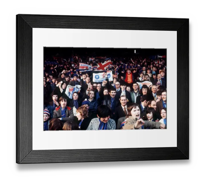 Framed Print : Rangers v Bayern Munich European Cup Winners Cup match at Ibrox 19th April 1972 Framed Print : Rangers v Bayern Munich European Cup Winners Cup match at Ibrox 19th April 1972