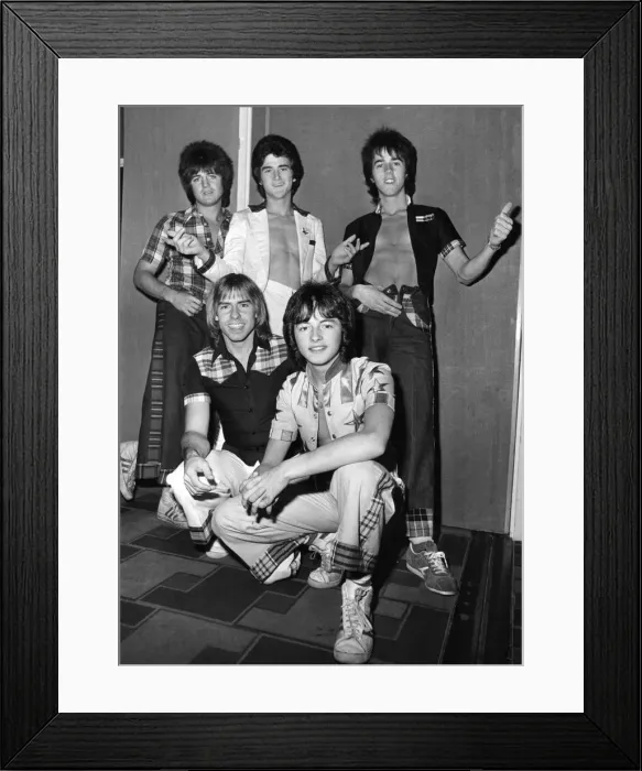 Framed Print : Bay City Rollers circa 1976 Framed Print : Bay City Rollers circa 1976