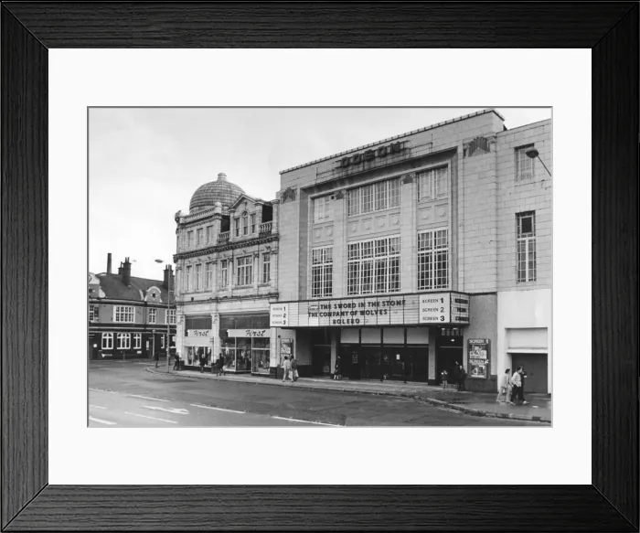 Framed Print : An exterior view of the Odeon Cinema, Jordan Well, Coventry. Formerly called the Gaumont Framed Print : An exterior view of the Odeon Cinema, Jordan Well, Coventry. Formerly called the Gaumont