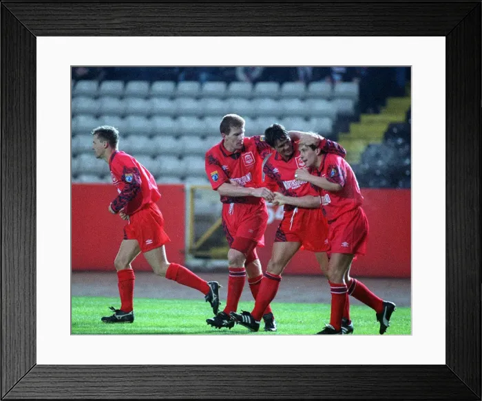 Framed Print : Aberdeen v Dundee Scottish League Cup final at Hampden Park 26th November 1995