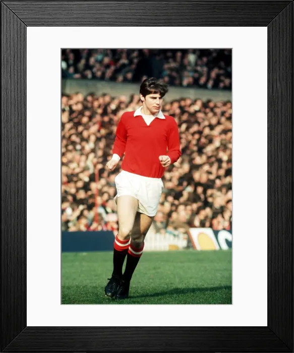 Framed Print : Martin Buchan 1972 Manchester United v Stoke City football azsport *** Local Framed Print : Martin Buchan 1972 Manchester United v Stoke City football azsport *** Local
