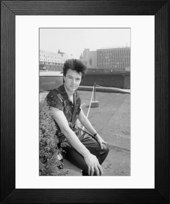 Framed Print : Paul Young during a visit to Birmingham 26th July 1983 Framed Print : Paul Young during a visit to Birmingham 26th July 1983