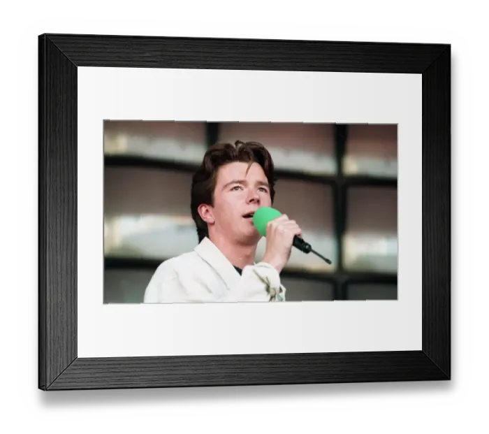 Framed Print : Rick Astley in Concert 30th August 1993