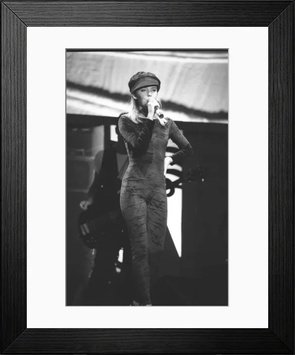 Framed Print : Kylie Minogue on stage during her concert at the NEC Arena in Birmingham 17th April 1990 Framed Print : Kylie Minogue on stage during her concert at the NEC Arena in Birmingham 17th April 1990