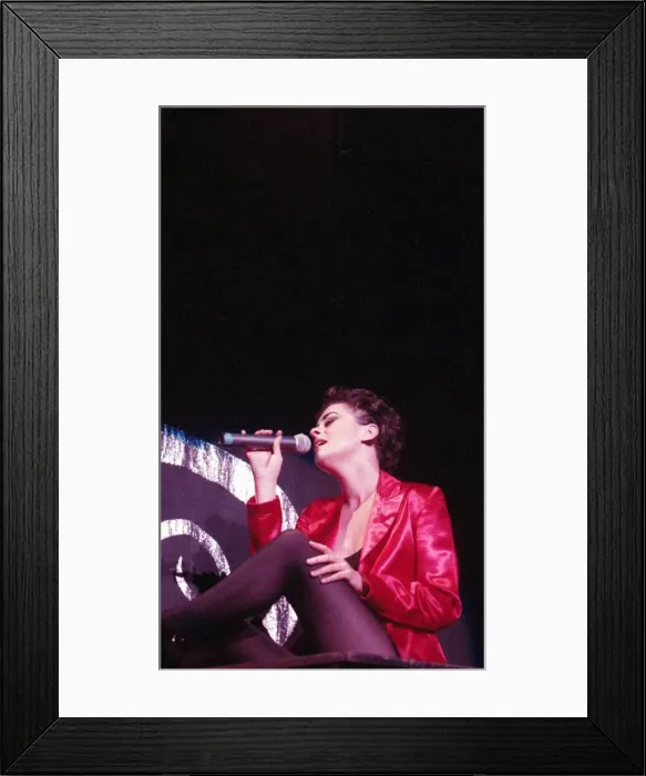 Framed Print : Lisa Stansfield in concert at the NEC Arena in Birmingham 24th June 1992