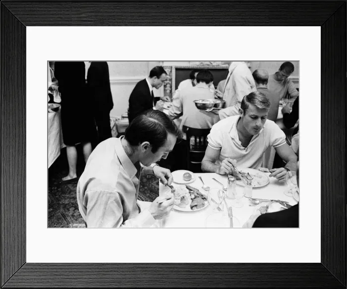 Framed Print : Members of the England football team Jimmy Greaves (left Framed Print : Members of the England football team Jimmy Greaves (left