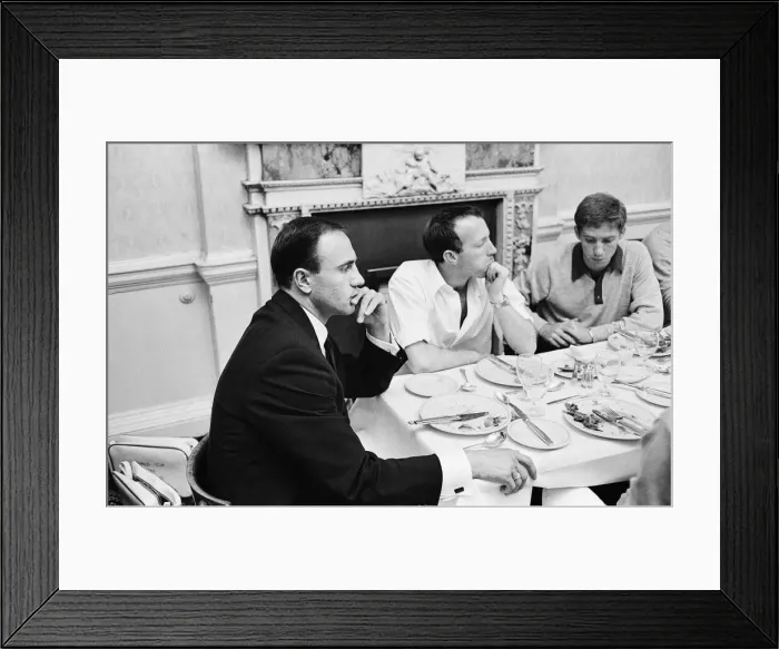 Framed Print : Members of the England football team George Cohen, Nobby Stiles
