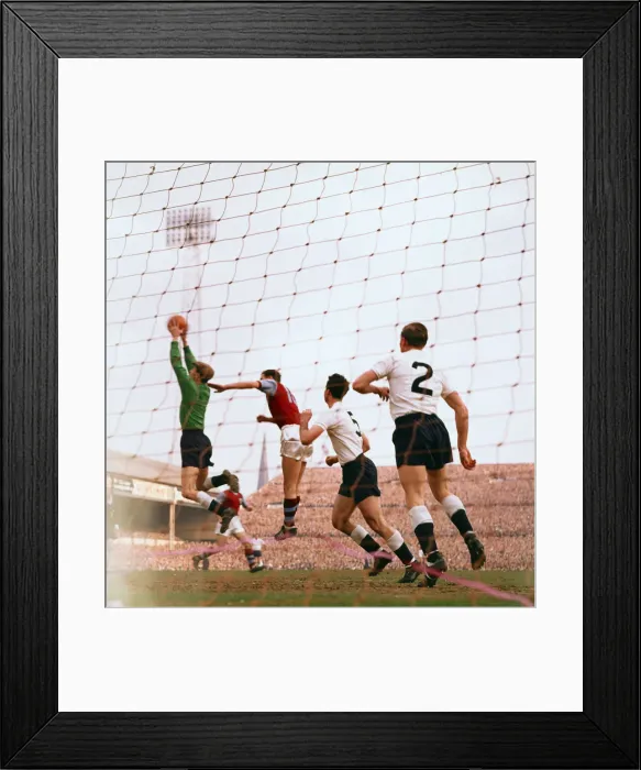 Framed Print : 1960 1961 Tottenham Hotspur Double Winning Season. FA Cup Semi Final v Burnley