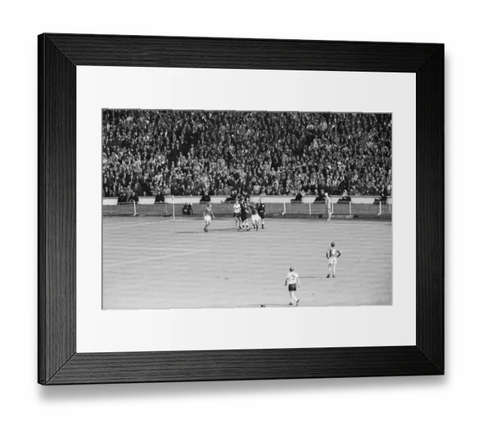 Framed Print : 1966 World Cup Final at Wembley Stadium. England 4 v West Germany 2
