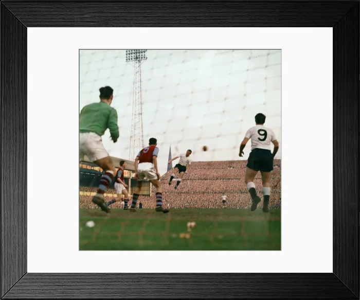 Framed Print : 1960 1961 Tottenham Hotspur Double Winning Season. FA Cup Semi Final v Burnley Framed Print : 1960 1961 Tottenham Hotspur Double Winning Season. FA Cup Semi Final v Burnley