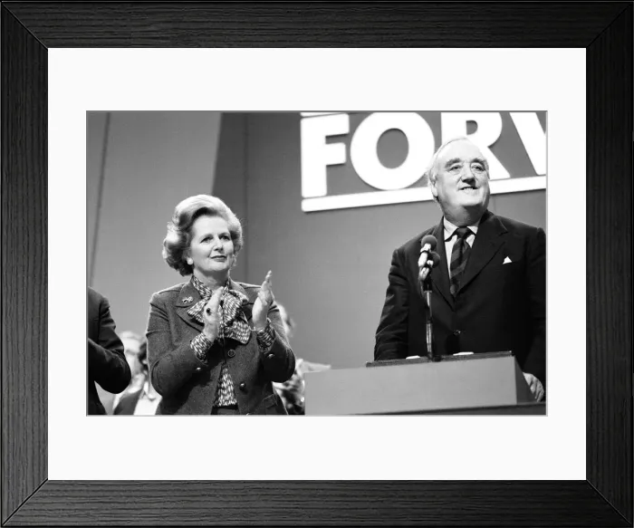 Framed Print : Conservative Party Conference in Brighton. Margaret Thatcher