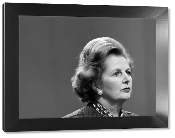 Conservative Party Conference in Brighton. Margaret Thatcher