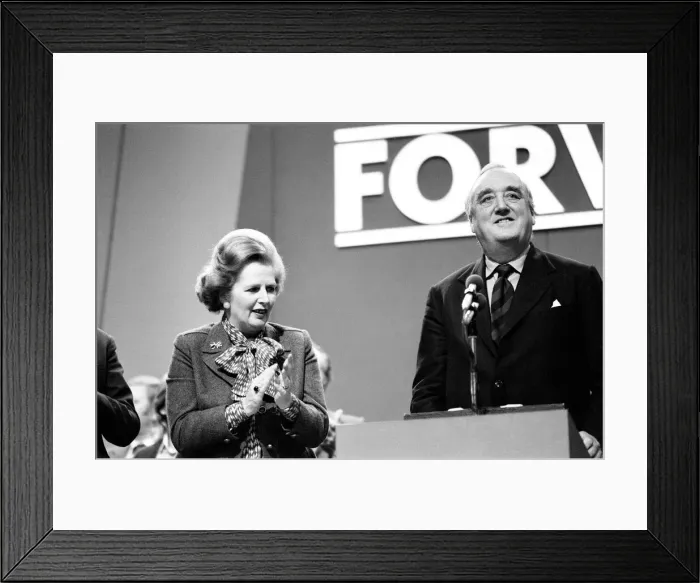Framed Print : Conservative Party Conference in Brighton. Margaret Thatcher Framed Print : Conservative Party Conference in Brighton. Margaret Thatcher