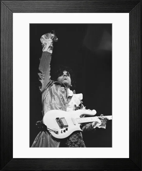 Framed Print : Prince performing on stage at the Joe Louis Arena, Chicago 11th November 1984