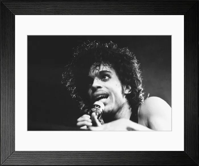 Framed Print : Prince performing on stage at the Joe Louis Arena, Chicago 11th November 1984