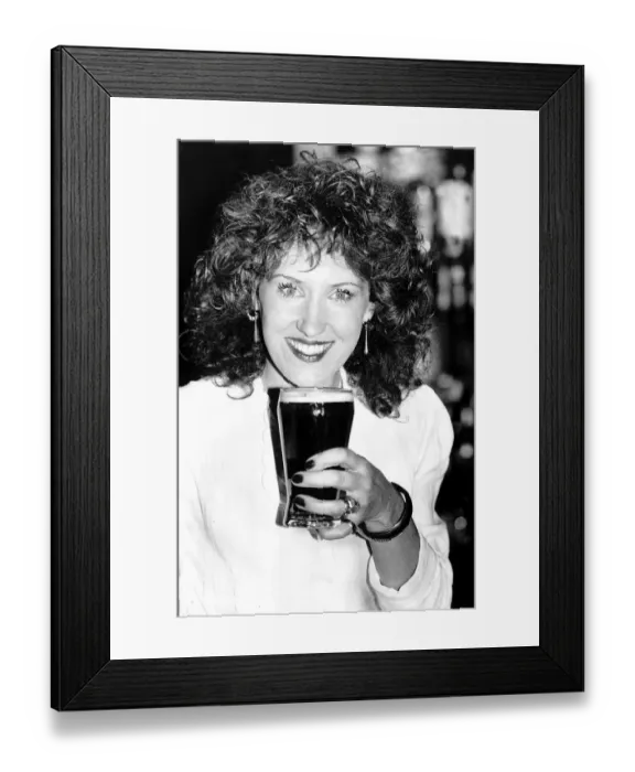 Framed Print : Anita Dobson actress who stars in soap Eastenders as Angie Watts