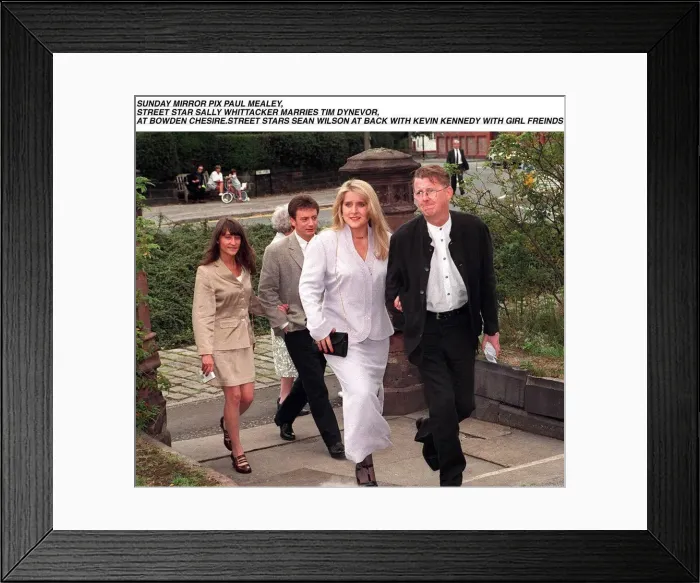 Framed Print : Sean Wilson Actor in Coronation Street with Kevin Kennedy Actor