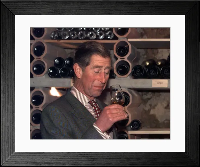 Framed Print : Prince Charles visiting Slovenia sampling November 1998 brandy wine at the Triglav Framed Print : Prince Charles visiting Slovenia sampling November 1998 brandy wine at the Triglav