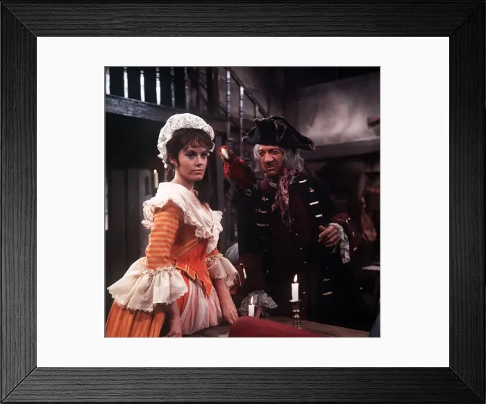 Framed Print : Wendy Richard actress and Sid James comedy actor in the film Carry on Christmas