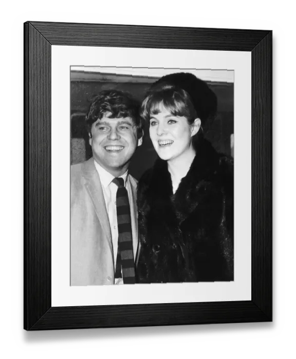 Framed Print : Lynn Redgrave actress and husband arriving at Heathrow Airport from Los Angeles where