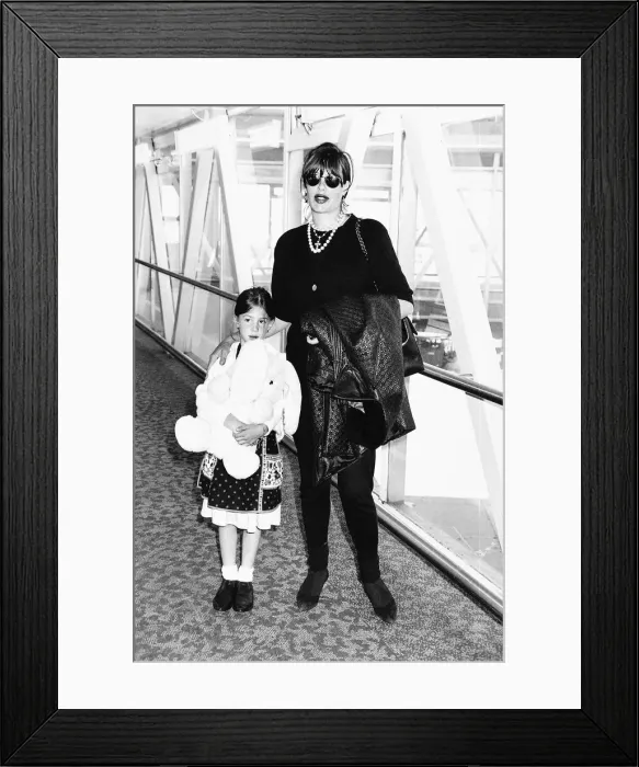 Framed Print : Kelly le Brock Actress with daughter Annalisi Le Brock Framed Print : Kelly le Brock Actress with daughter Annalisi Le Brock