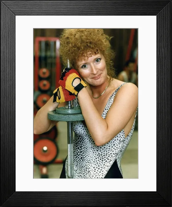 Framed Print : Beverley Callard actress who plays the character Liz MacDonald in the television soap Framed Print : Beverley Callard actress who plays the character Liz MacDonald in the television soap