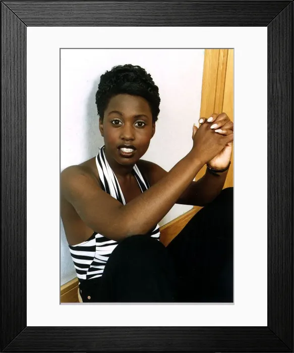 Framed Print : Michelle Gayle June 1993. actress from Eastenders and also a pop singer