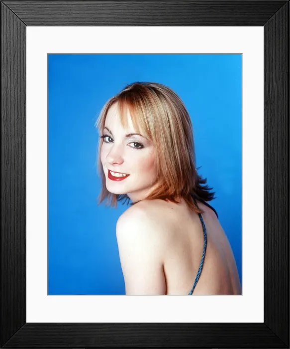 Framed Print : Joanne Froggatt actress July 1999 posing in studio Framed Print : Joanne Froggatt actress July 1999 posing in studio