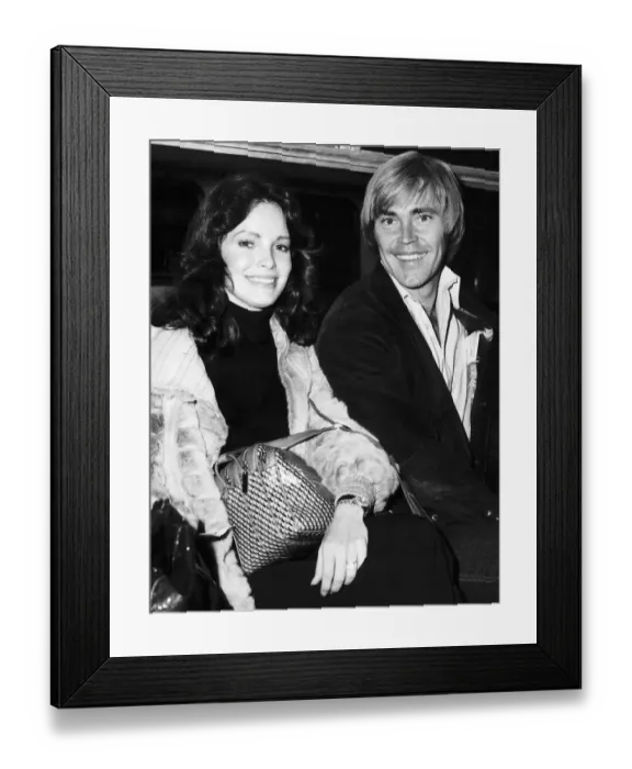 Framed Print : Dennis Cole Actor with wife actress who starred in the television series Charlies Angels