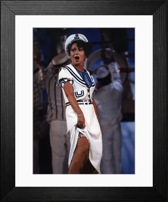 Framed Print : Elaine Paige Actress and Singer in Gala Rehearsal at the Palladium