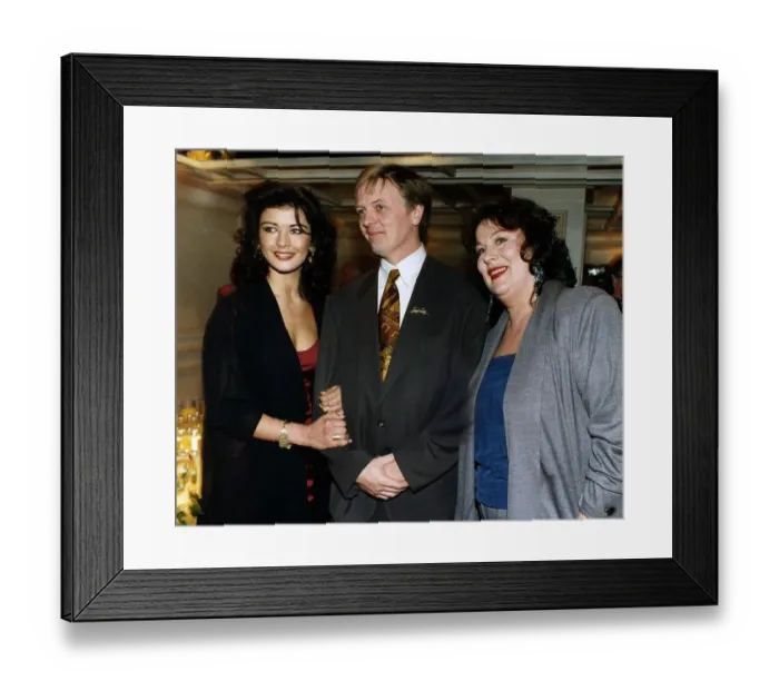 Framed Print : Catherine Zeta Jones Actress who stars in the ITV television series The Darling Buds of