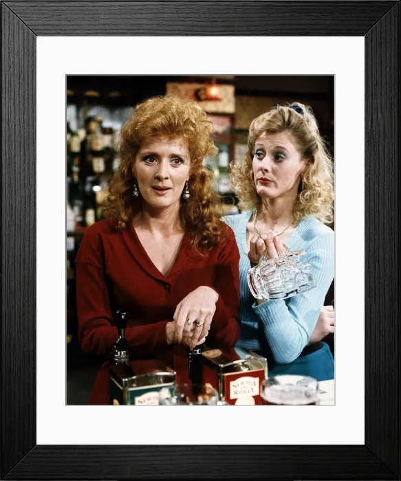 Framed Print : Beverley Callard Actress plays Lic McDonald in Coronation Street
