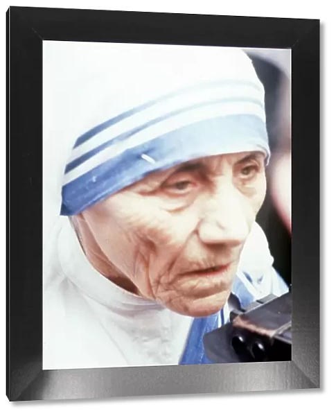 Mother Theresa December 1980 seen here in Calcutta India