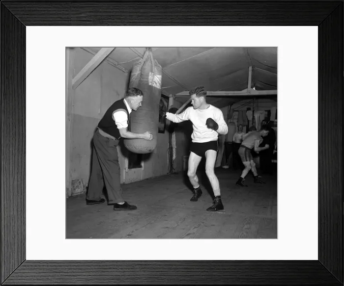 Framed Print : Wally Thom in training Framed Print : Wally Thom in training