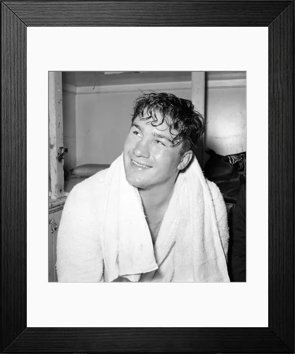 Framed Print : Don Cockell after training in Eastbourne for his fight with American Harry Mathews Framed Print : Don Cockell after training in Eastbourne for his fight with American Harry Mathews