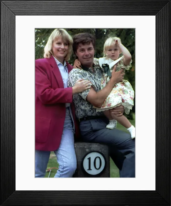 Framed Print : Paul Curry British Golfer who scored a 60, 10 under par in the Bells Scottish Open