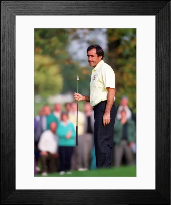 Framed Print : Ryder Cup Europe v USA The Belfry September 1993 Seve Ballesteros look dejected Framed Print : Ryder Cup Europe v USA The Belfry September 1993 Seve Ballesteros look dejected