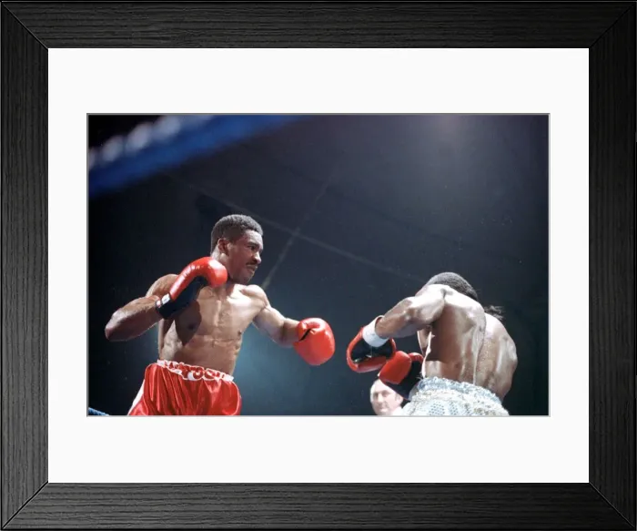 Framed Print : Michael Watson v Nigel Benn May 1989 Boxing