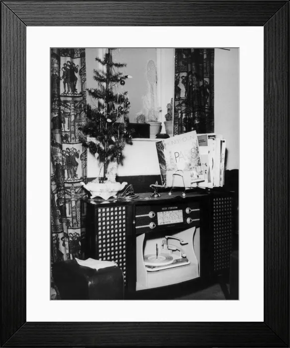 Framed Print : Record player found in Harry Houghtons living room which contained vital information Framed Print : Record player found in Harry Houghtons living room which contained vital information