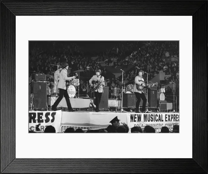 Framed Print : New Musical Express pop concert at Empire Pool Wembley 11th April 1965