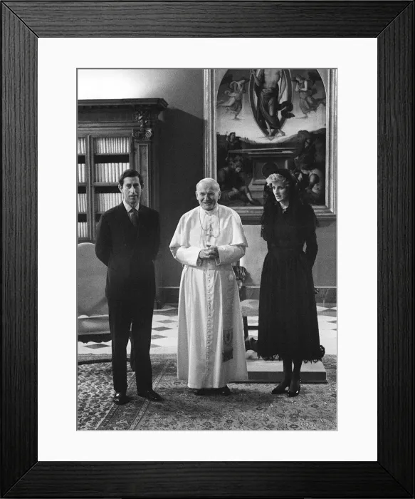 Framed Print : Prince and Princess of Wales visit to Italy. Princess Diana Framed Print : Prince and Princess of Wales visit to Italy. Princess Diana