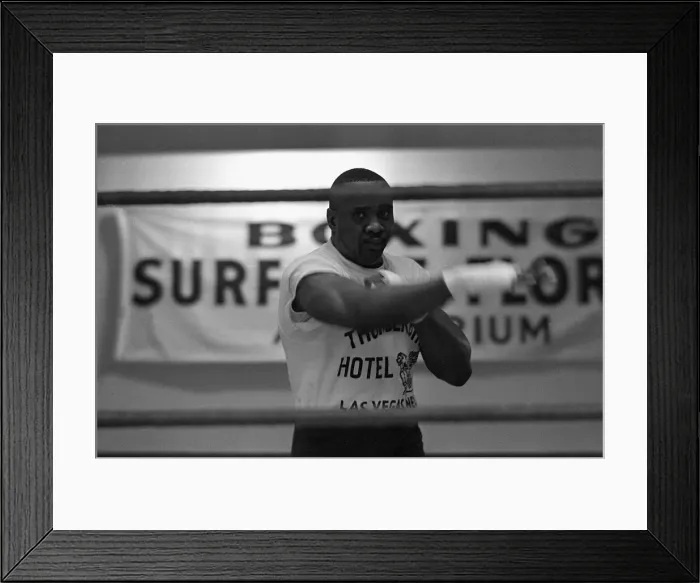 Framed Print : Training shots leading upto Boxing Heavyweight title fight between Sonny Liston Framed Print : Training shots leading upto Boxing Heavyweight title fight between Sonny Liston