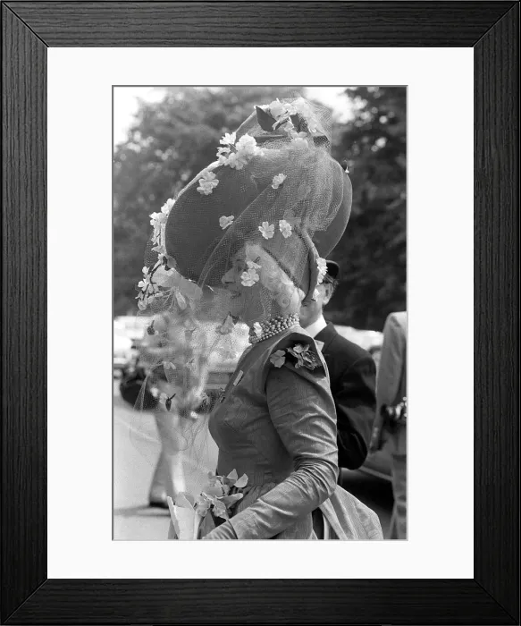Framed Print : 1978 Clothing Ascot Fashion Victorian style dress Framed Print : 1978 Clothing Ascot Fashion Victorian style dress