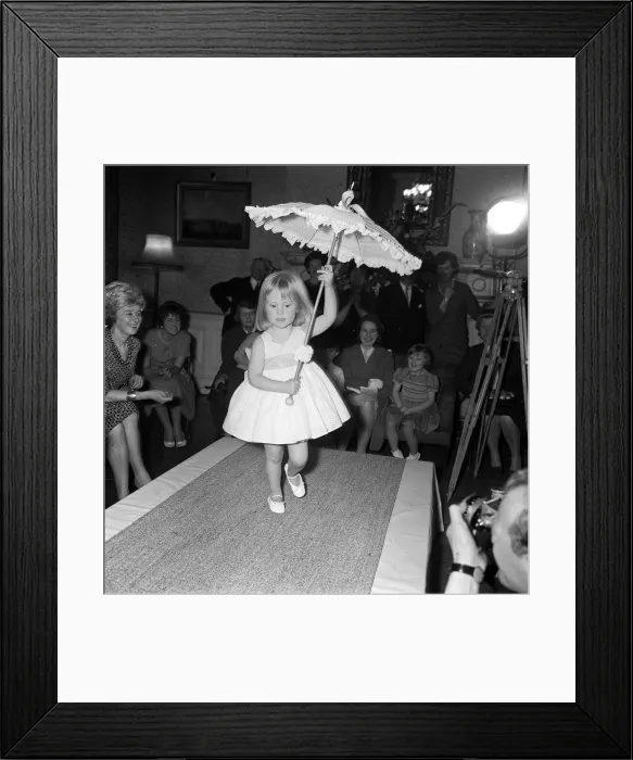 Framed Print : Sixties Fashion Children modeling their American designer clothes Framed Print : Sixties Fashion Children modeling their American designer clothes