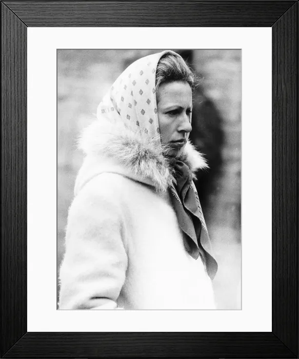 Framed Print : Princess Anne looing at the inspection of the Badminton race course