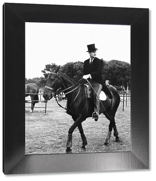 Prince Philip Horseriding at Smiths Lawn Windsor Circa 1965