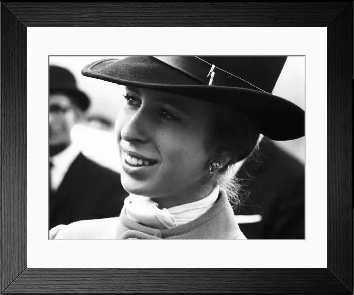 Framed Print : Princess Anne daughter of Queen Elizabeth British Monarch at army camp at Bovington Framed Print : Princess Anne daughter of Queen Elizabeth British Monarch at army camp at Bovington