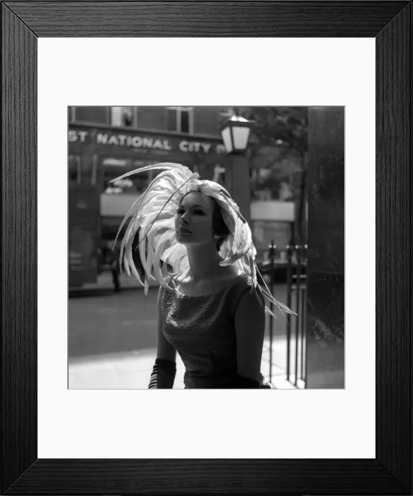 Framed Print : Norman Hartnell autumn collection July 1962 hat by Madame Claude St Framed Print : Norman Hartnell autumn collection July 1962 hat by Madame Claude St
