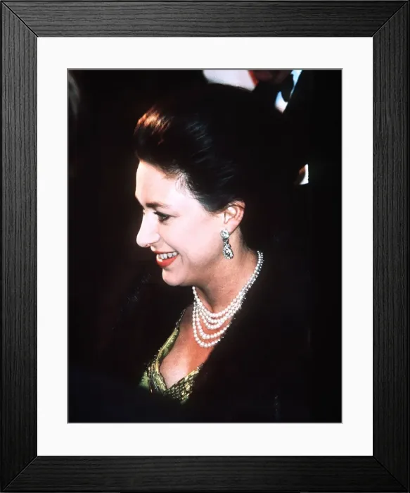 Framed Print : Princess Margaret at Charity pop Concert at the Palladium November 1969